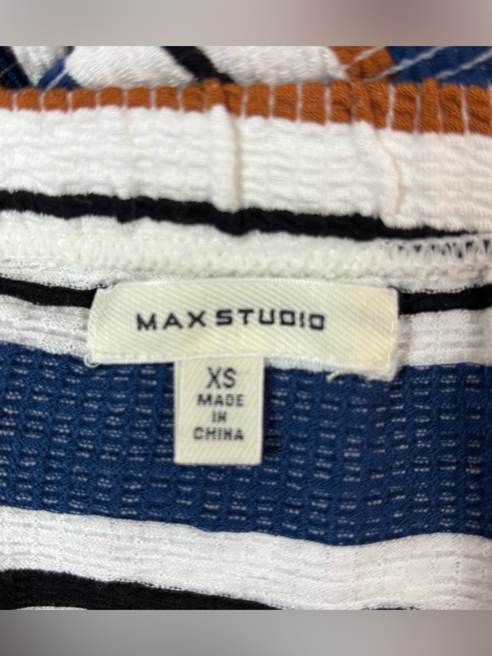 Max Studio Striped Knit Maxi Skirt Size XS Side Slits Boho - Picture 4 of 6